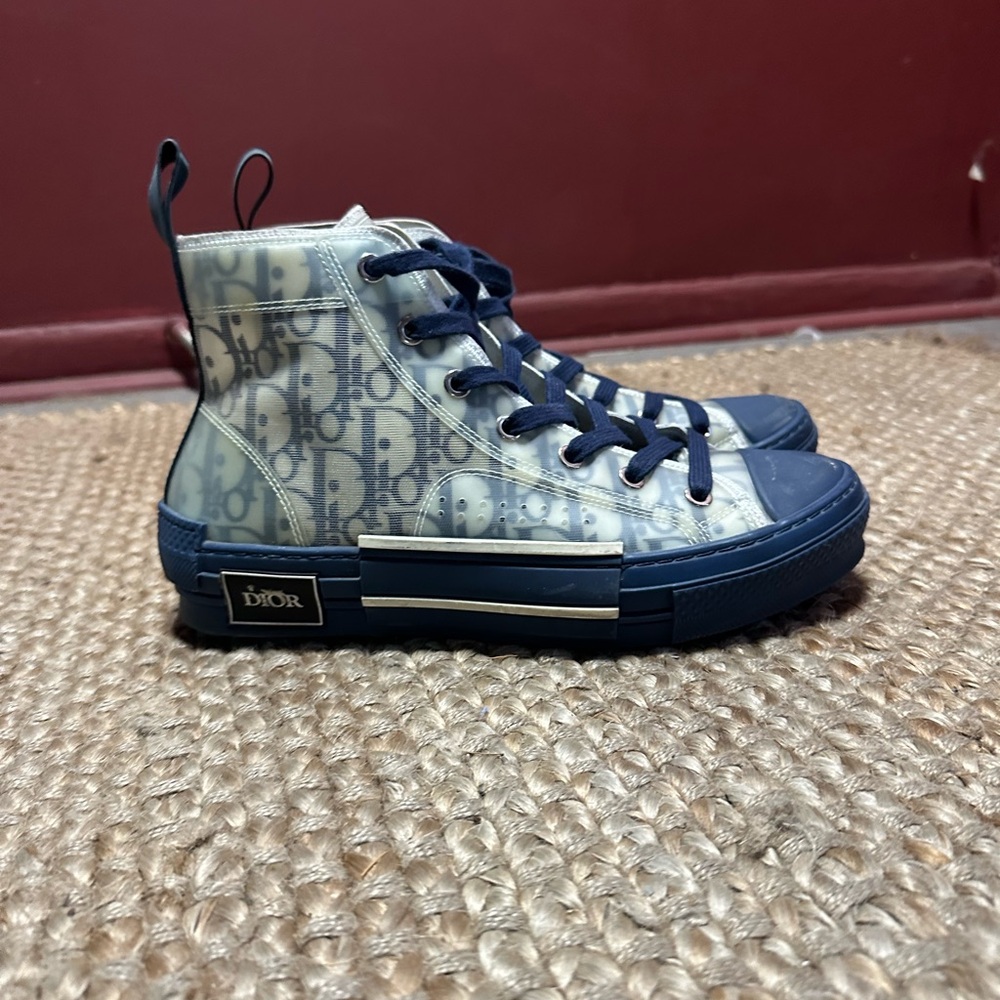 EU 38 | Dior Blue Oblique High Top